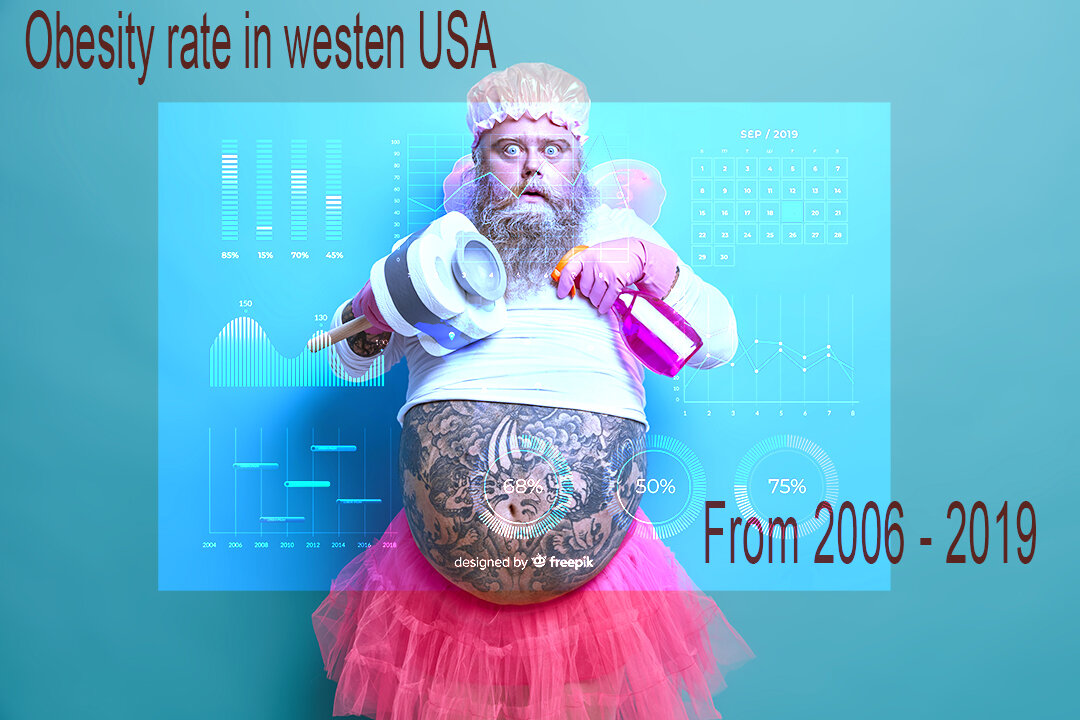 Obesity rate in westen USA