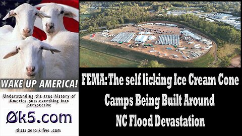 FEMA The self licking Ice Cream Cone. Camps Being Built Around NC Flood Devastation