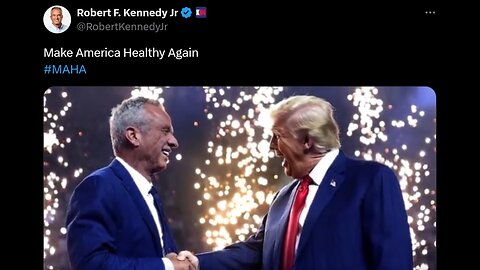 RJK Jr Make America Healthy Again at Trump Rally