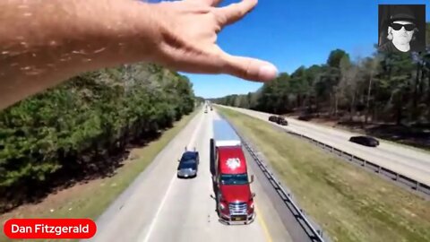 People's convoy Roll by I 30 west bound