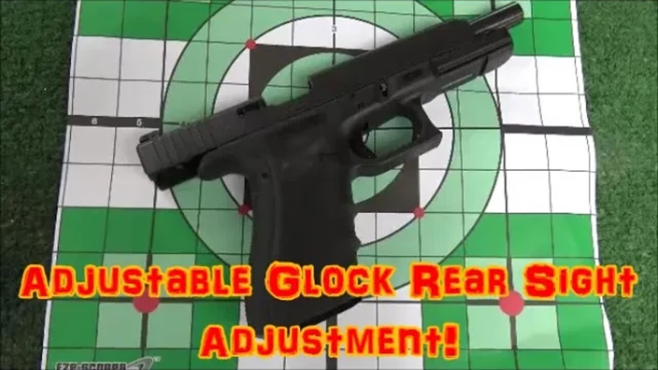 Adjustible Glock Rear Sight Adjustment!