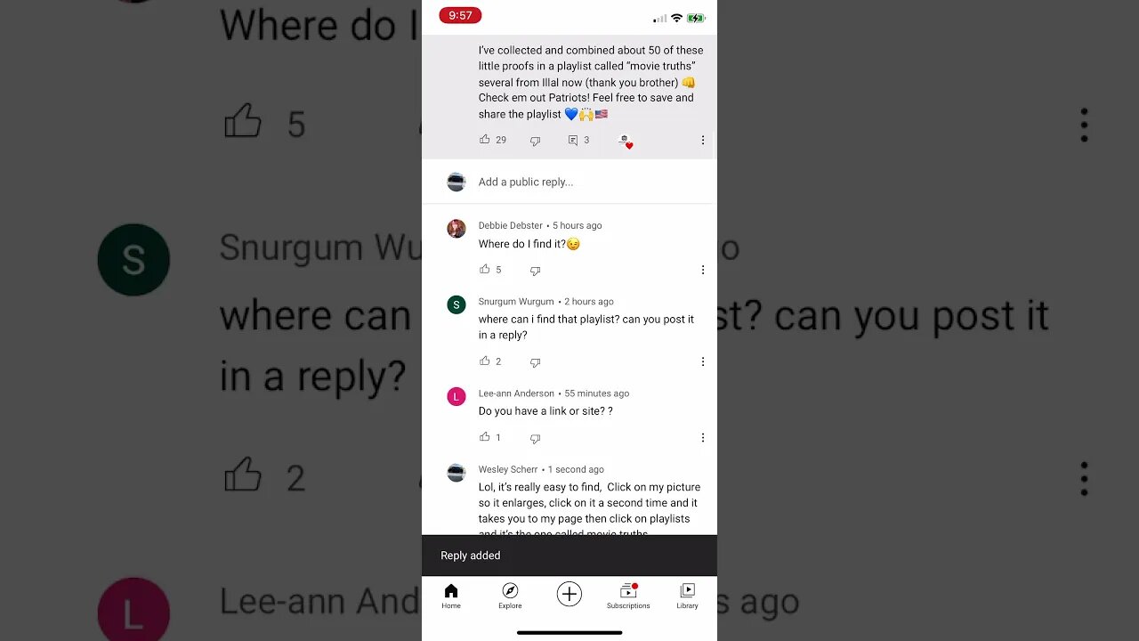 How YouTube disappears comments even when they just say how to find a playlist