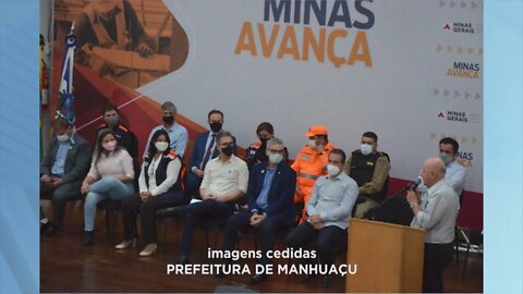 Zema anuncia investimentos na saúde e obra de duas rodovias durante visita em Manhuaçu