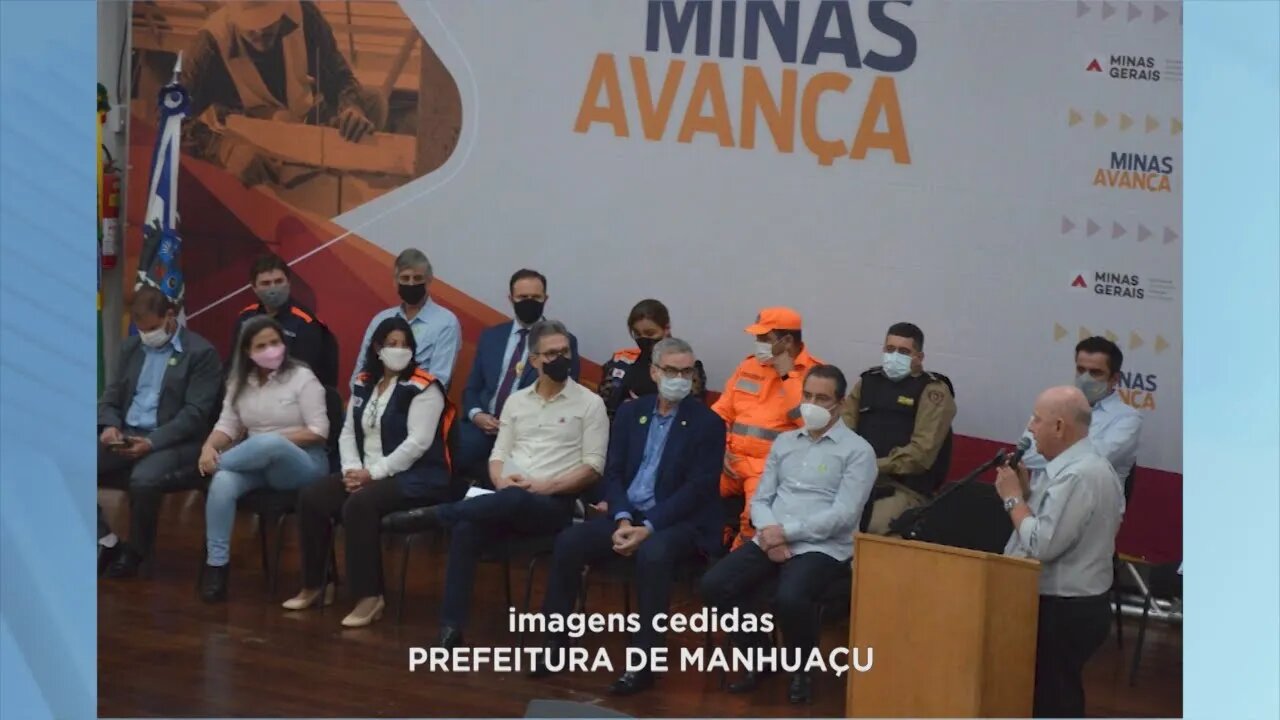 Zema anuncia investimentos na saúde e obra de duas rodovias durante visita em Manhuaçu