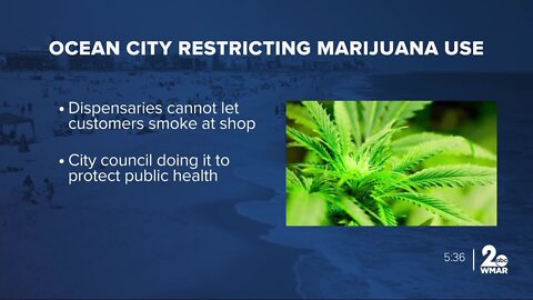 Ocean City prohibits licenses for businesses allowing on-site marijuana usage