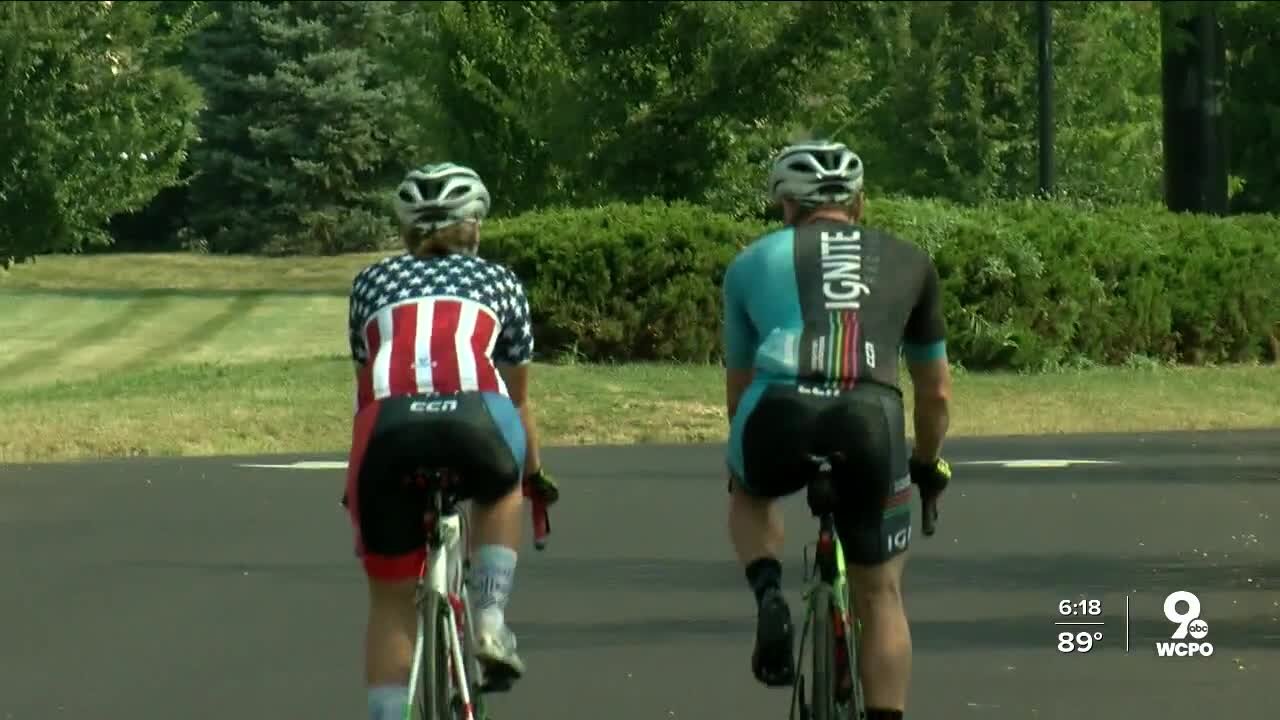 Father-daughter bike rides are a competition for Lexi Stierwalt