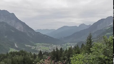 Alps; view from Golm, Montafon