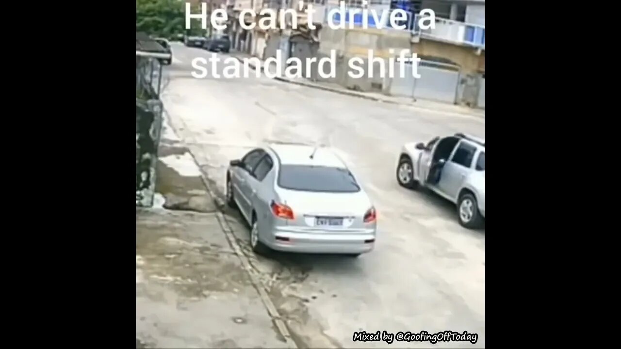 He can't drive manual transmission. 🤣🤣