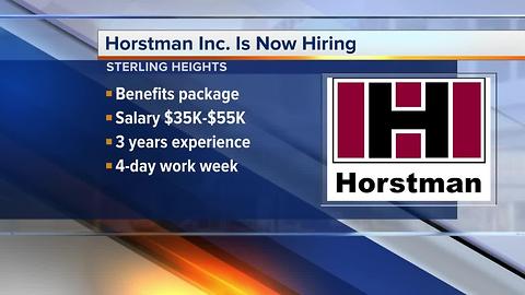 Workers Wanted: Horstman Inc. is hiring