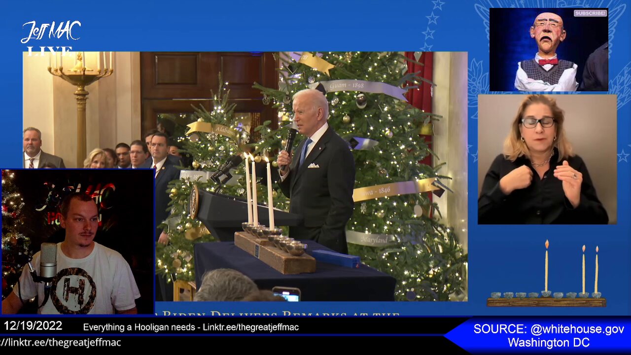 LIVE WATCH PARTY: An Old Man Walter Hanukkah, Then WH Press Briefing with KJP