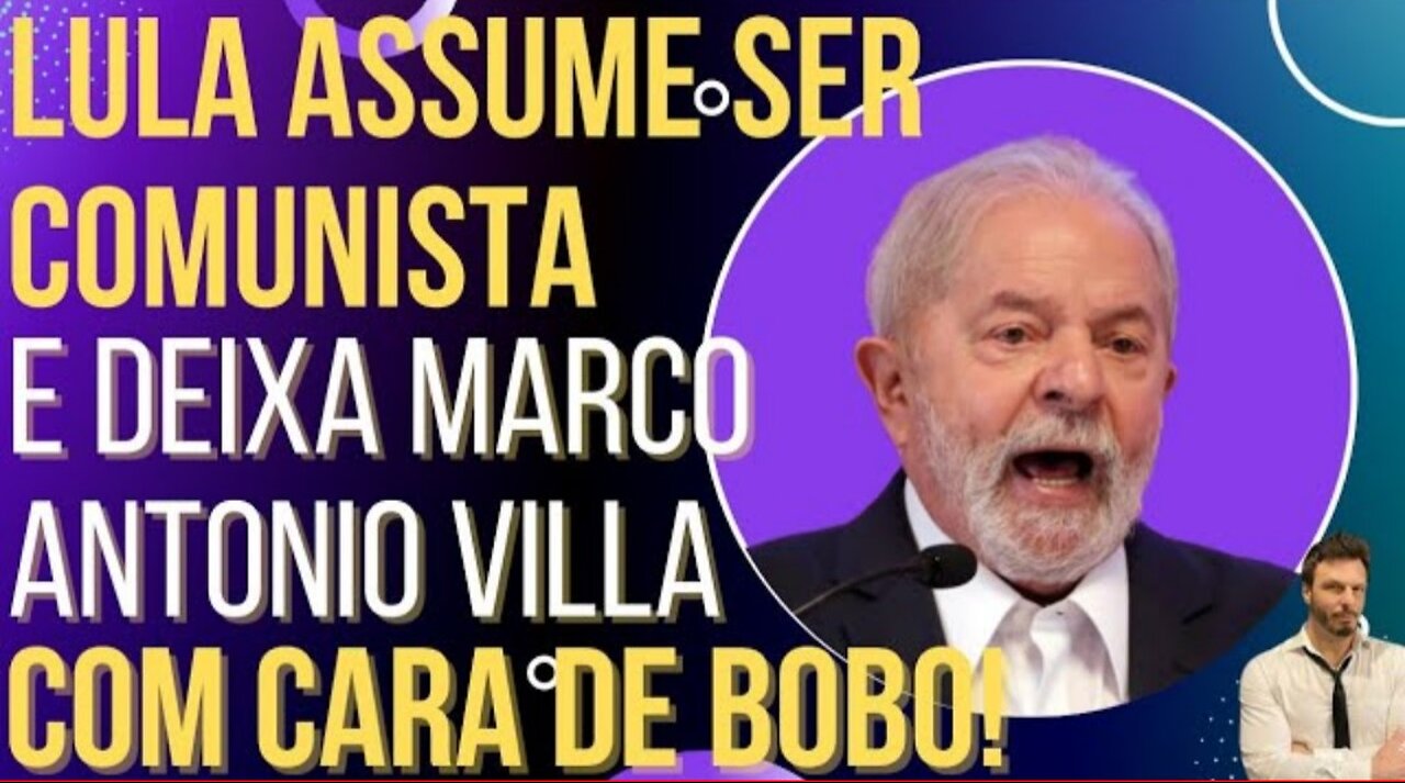 In Brazil Cachaça Lula says he is proud to be a communist and embarrasses Professor Villa. by oiluiz