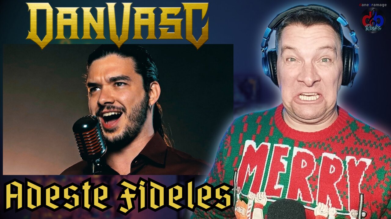 DaneBramage ROCKS Reaction to Dan Vasc - Adeste Fideles 🇧🇷 METAL COVER