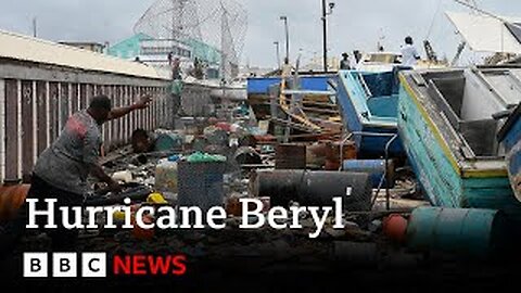 At least one dead as Hurricane Beryl batters Caribbean | BBC News