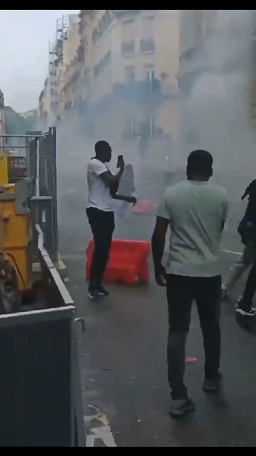 Senegal opposition supporters protest outside embassy in France