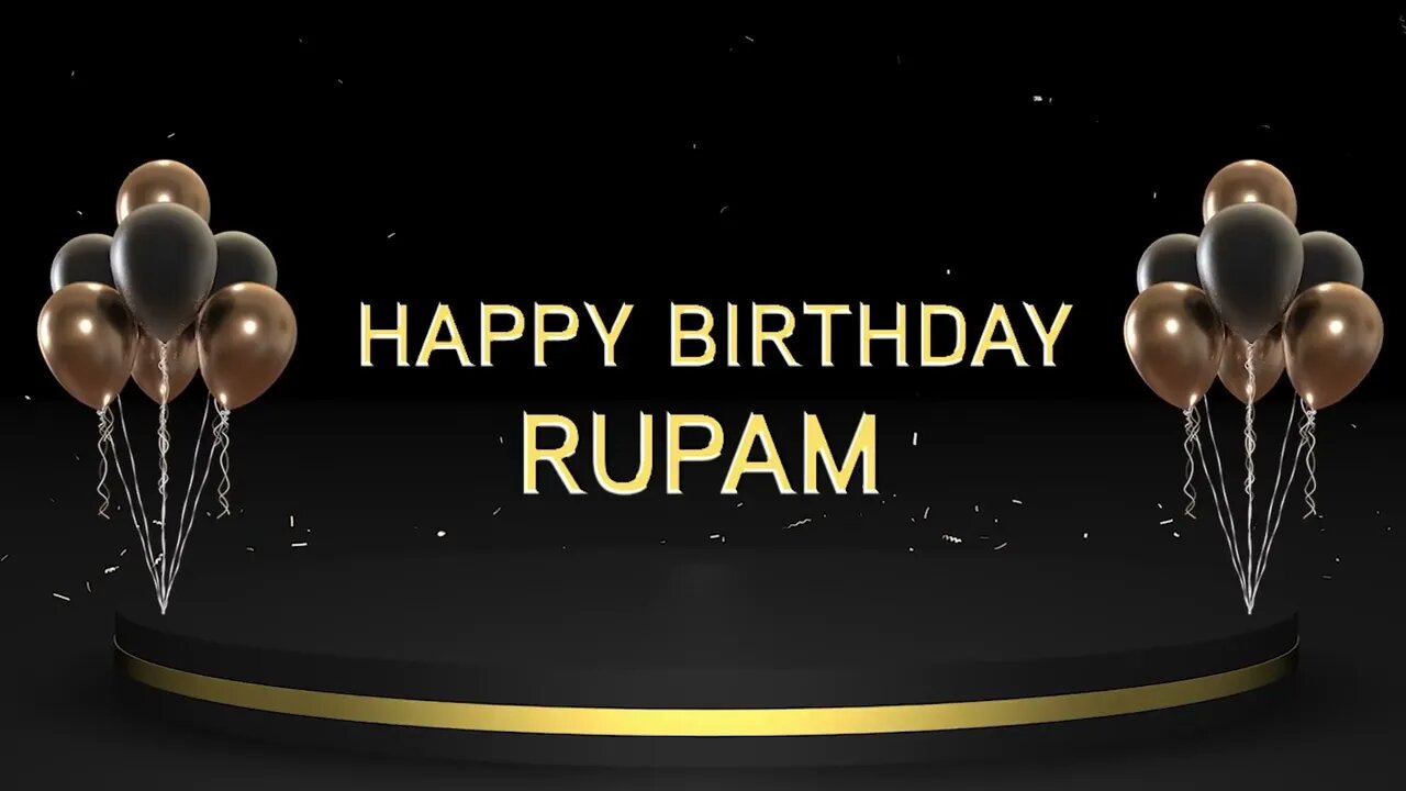 Wish you a very Happy Birthday Rupam