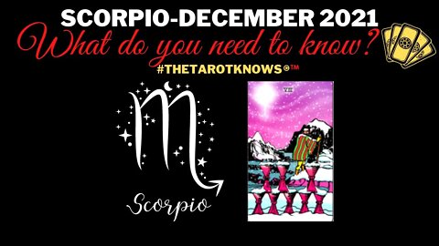 🔮SCORPIO: SECRETS COME TO LIGHT! NEW LOVE, TRAVELS AND DISCOVERY! #thetarotknows #scorpiodecember21