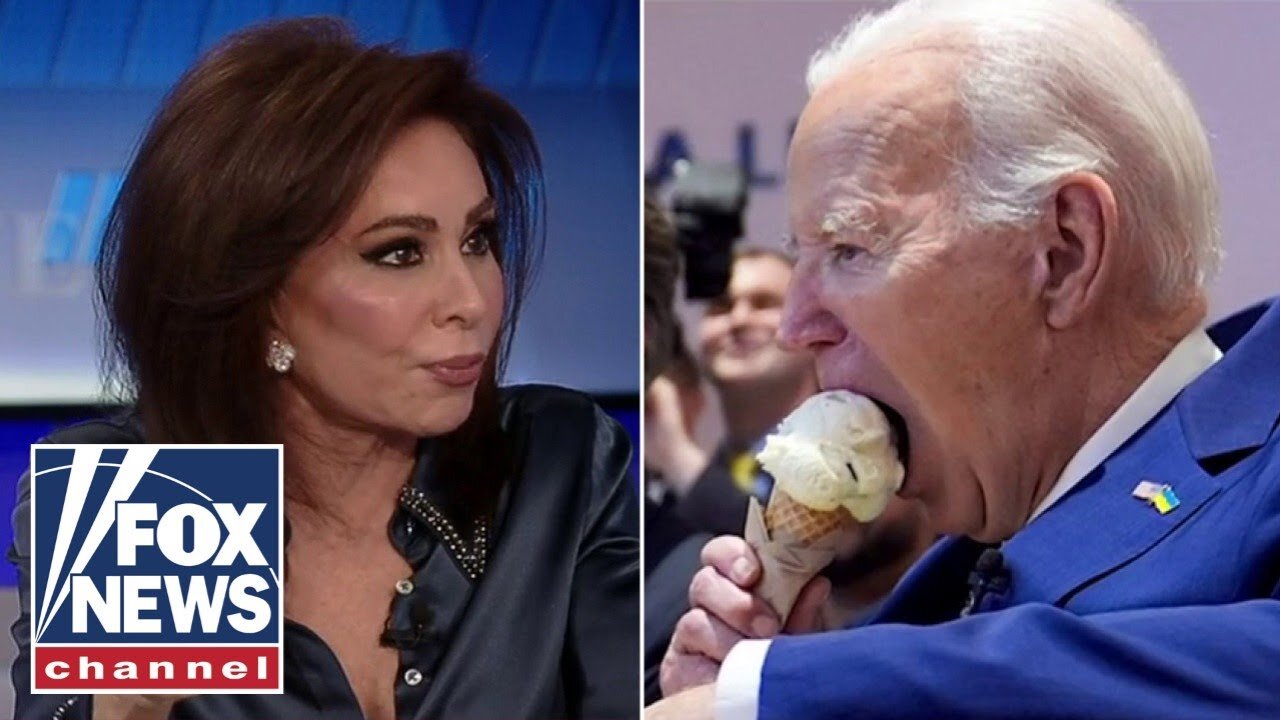 Judge Jeanine: Biden Licks Ice Cream Amid Global Crises || fox news