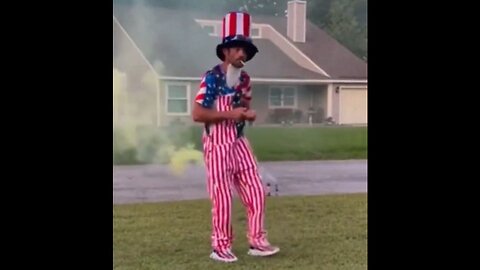 Man Dancing In Uncle Sam Outfit Moments Before Exploding His Head With A Firework, Killing Himself