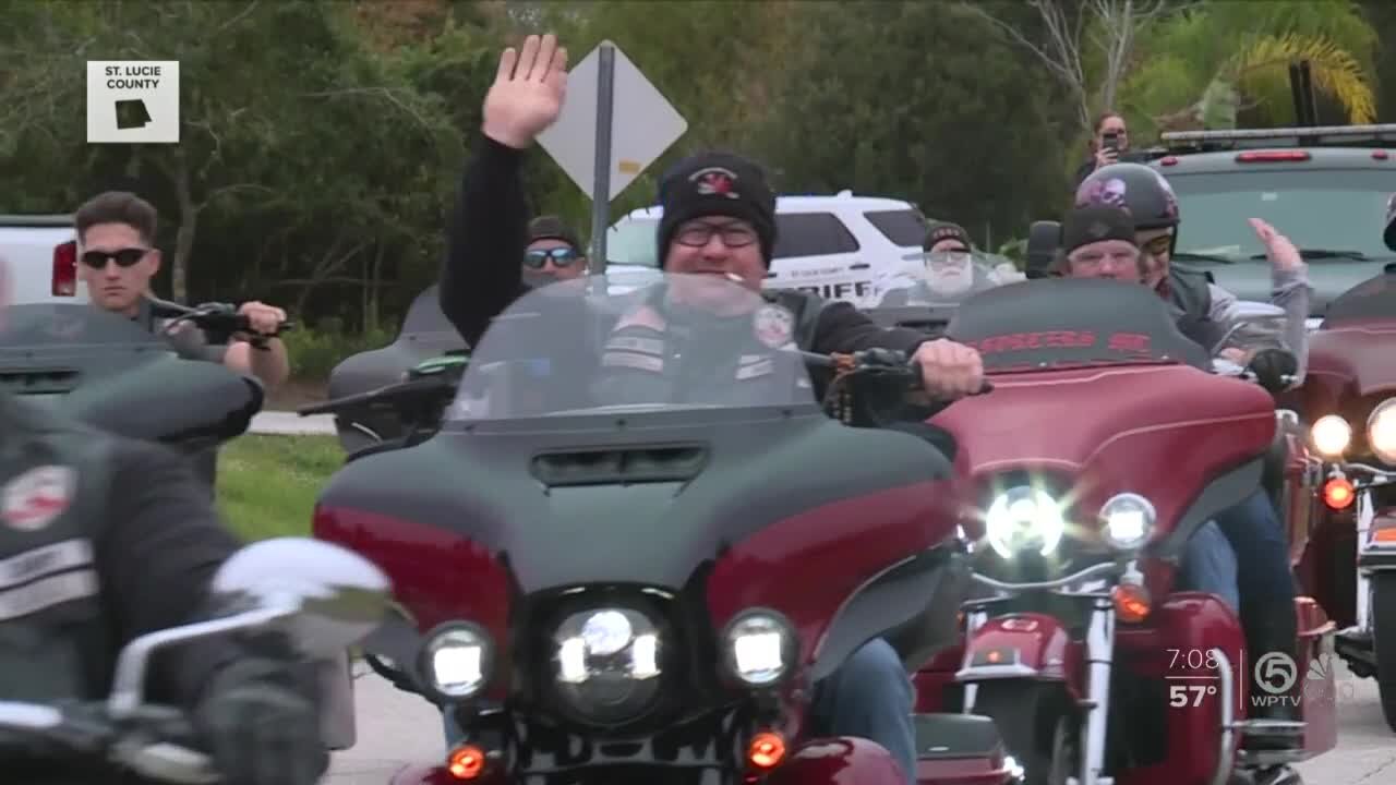 Birthday car parade held for boy preparing for brain surgery