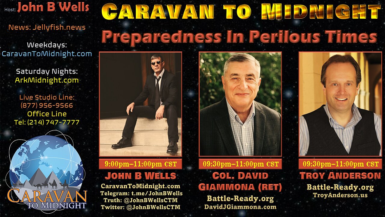 Preparedness in Perilous Times - John B Wells LIVE
