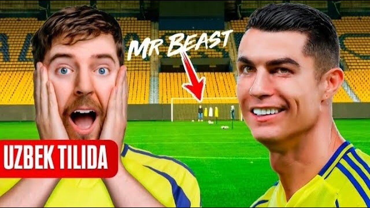 MrBeast VS Ronaldo | UZBEK TILIDA