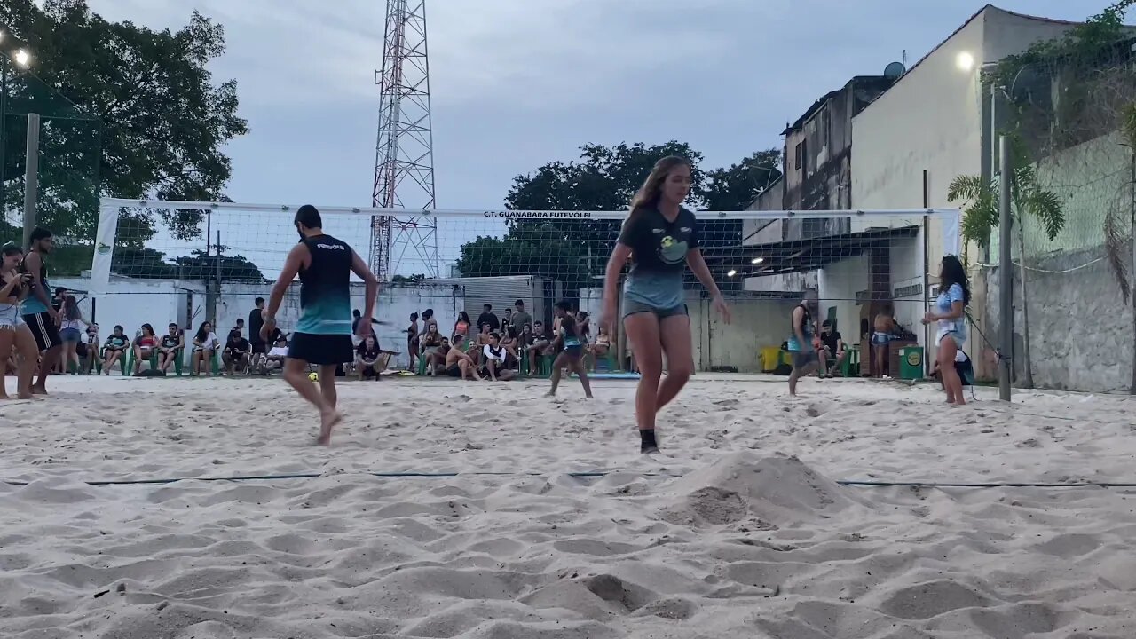 Mariah e Feijó X Paloma e Fred - Final do Desafio CTGB futevôlei misto iniciante