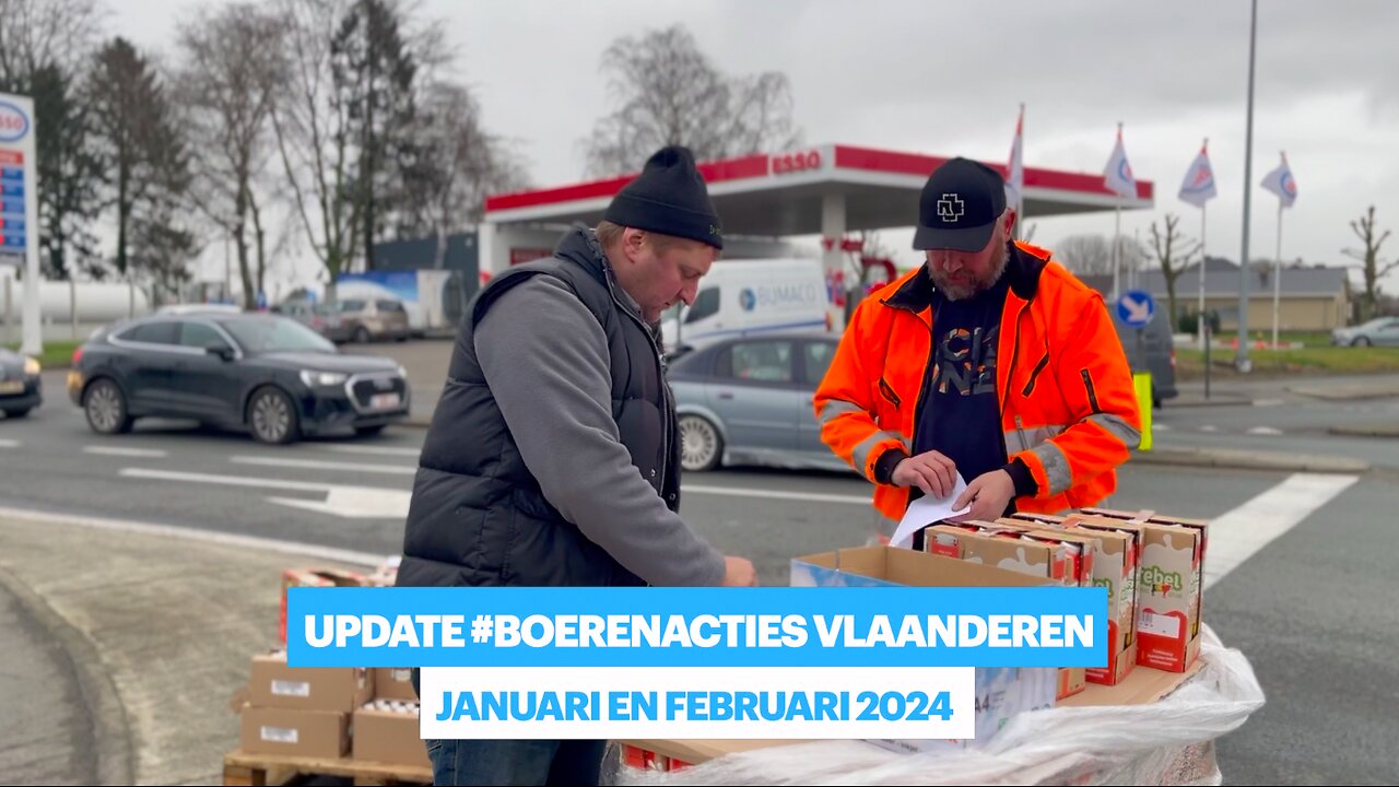 ☝️Update #boerenacties 8.02.24 _ Vlaanderen eind januari 2024 tot nu. @V-Media