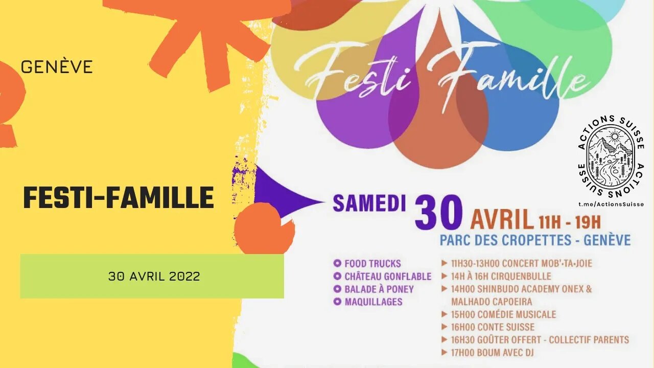 FESTI-FAMILLE 30 avril 2022 - Genève