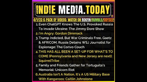 4/1: Even ChatGPT Knows The U.S. Provoked Russia To Invade Ukraine | I'm Angry +