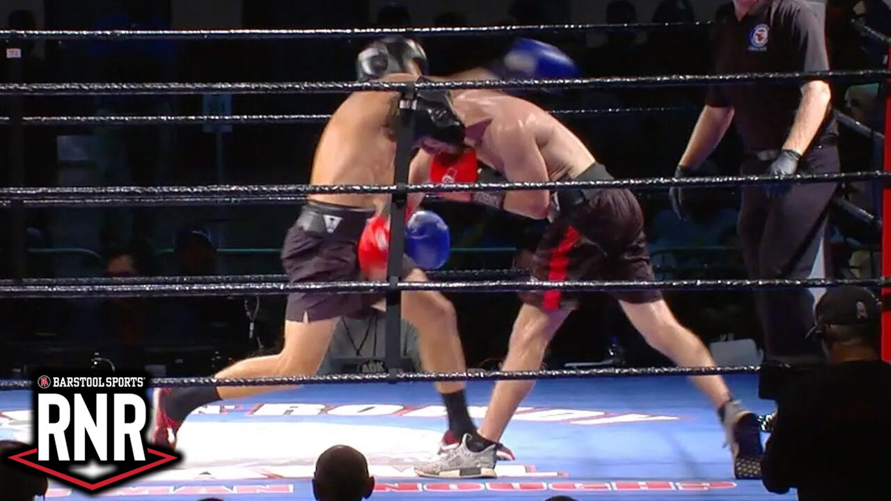 Shoes Fly Off Fighter's Feet During Boxing Match