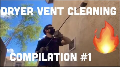 ODDLY SATISFYING DRYER VENT CLEANING COMPILATION #1 LINT IS A FIRE HAZARD!