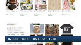 16,000 shops join Etsy strike