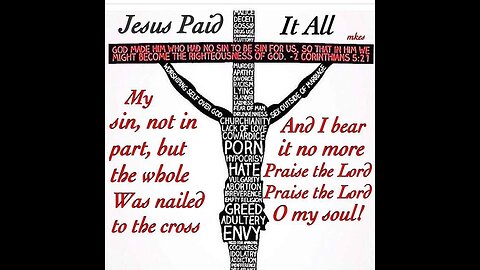 Jesus paid it all!