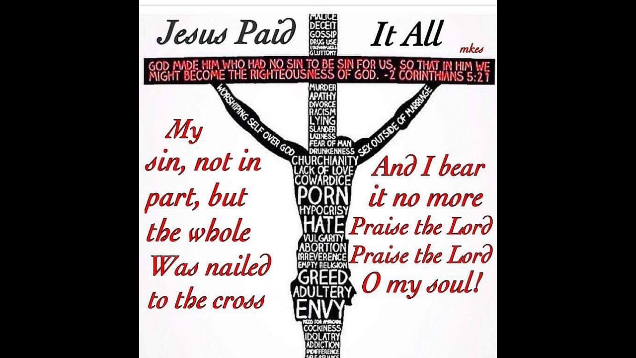 Jesus paid it all!