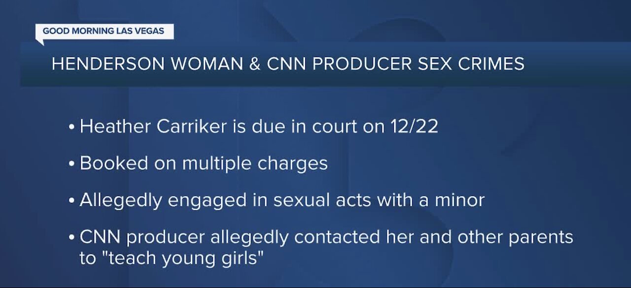 Henderson woman accused of sex crimes involving CNN producer, minor