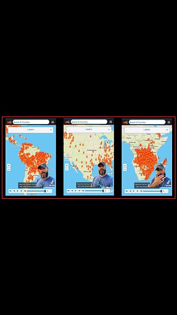 Weather Underground shows massive amounts of global wildfires burning