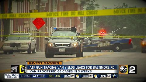 ATF gun tracing van yields leads in city violence