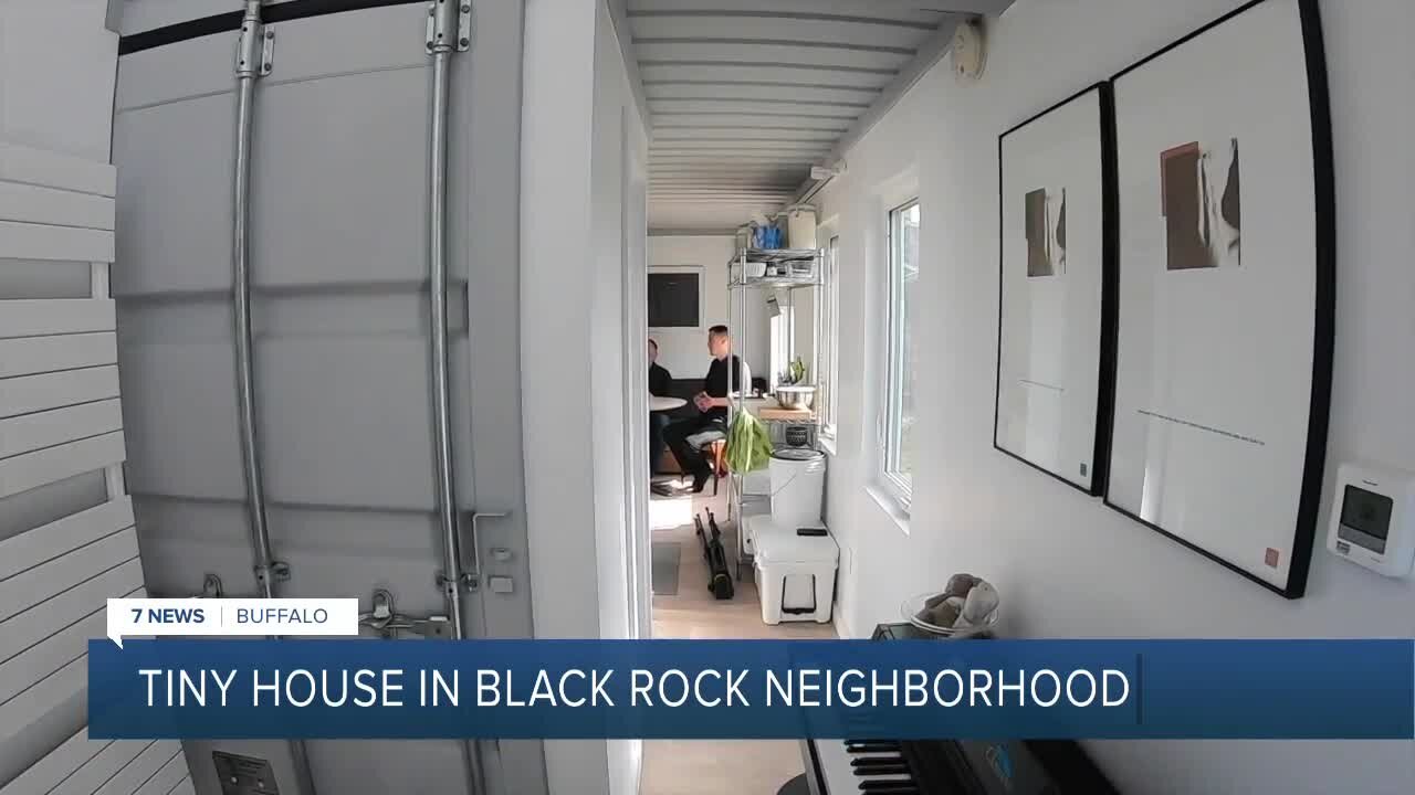 Black Rock's tiny shipping container home is on the market