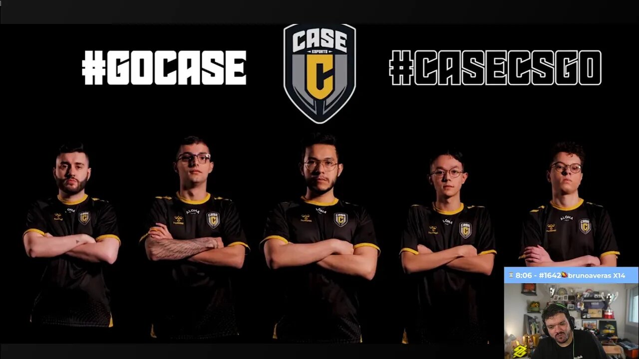 Gaules reagindo time do Casemiro #CASECSGO #GOCASE