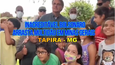 ACONTECEU HOJE EM TAPIRA - MG O POVO EXALTA BOLSONARO.