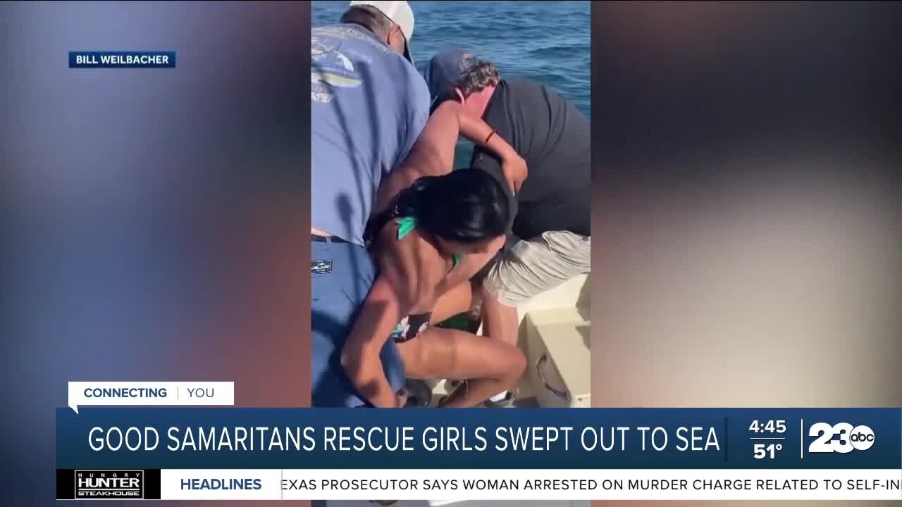 Fishermen help save teen girls swept out to sea near Salina State Beach