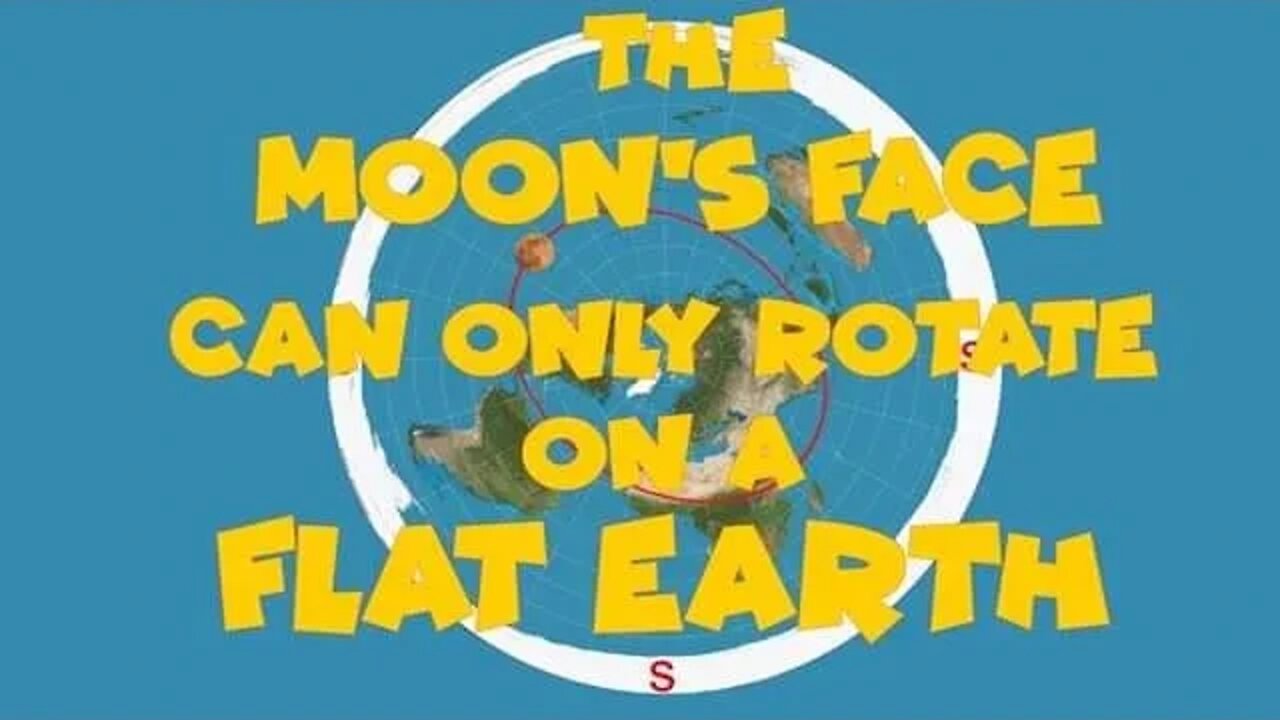 The Moons Face can only Rotate on a Flat Earth