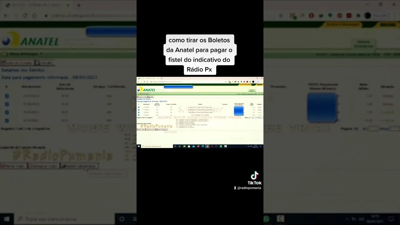Boletos fistel taxa da anatel do indicativo do Rádio Px saiba como tirar para pagar - ano 2022