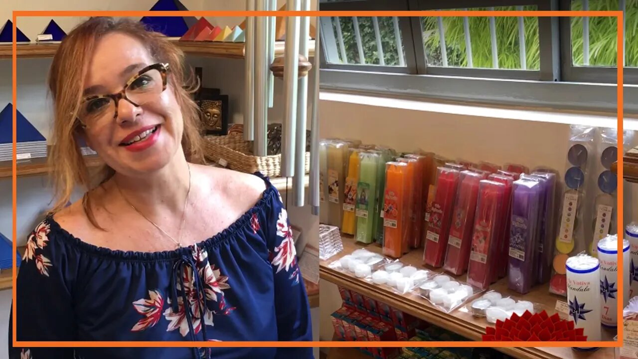 Velas aromáticas e velas para rituais