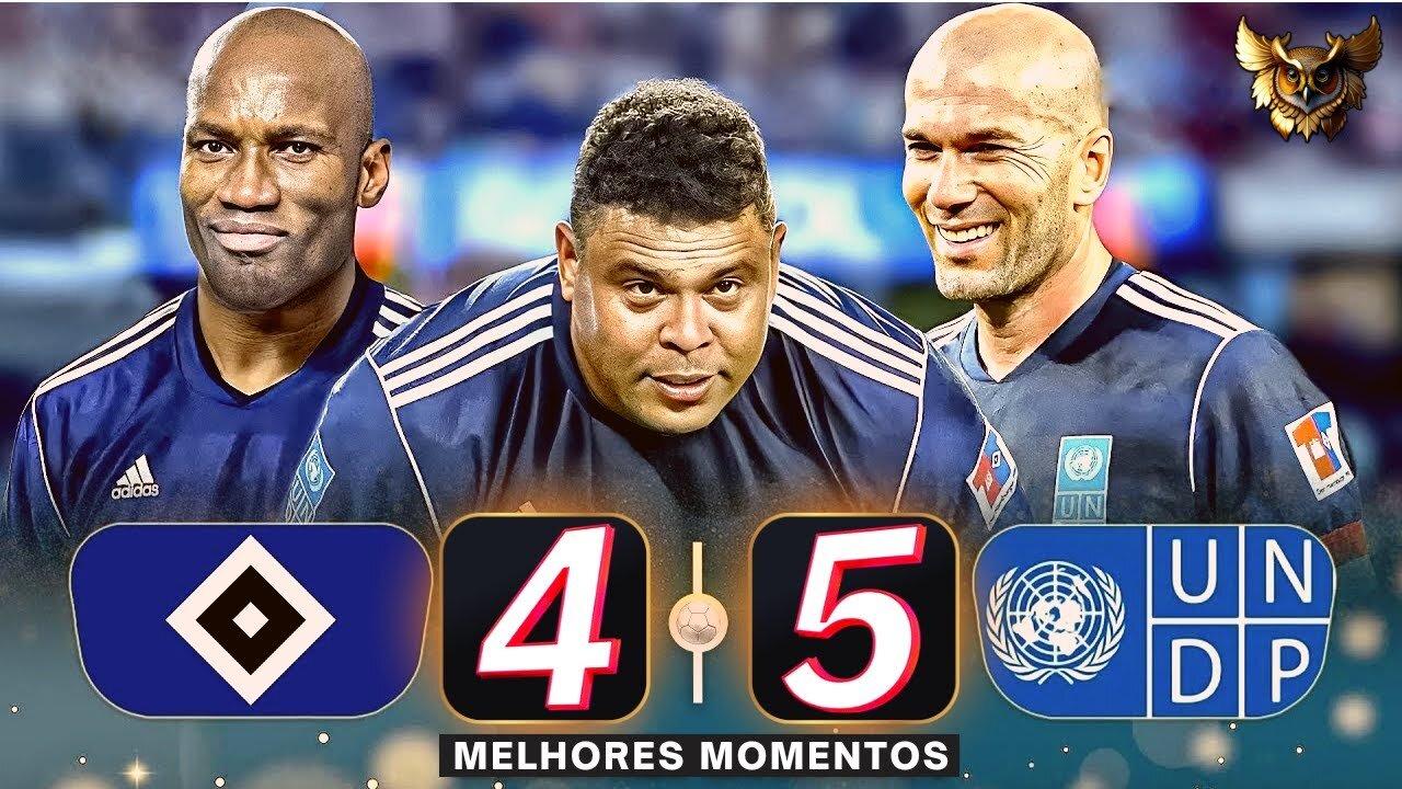 RONALDO FENÔMENO, ZIDANE, DROGBA AND OTHER LEGENDS, PLAYED A SHOW IN FRIENDLY