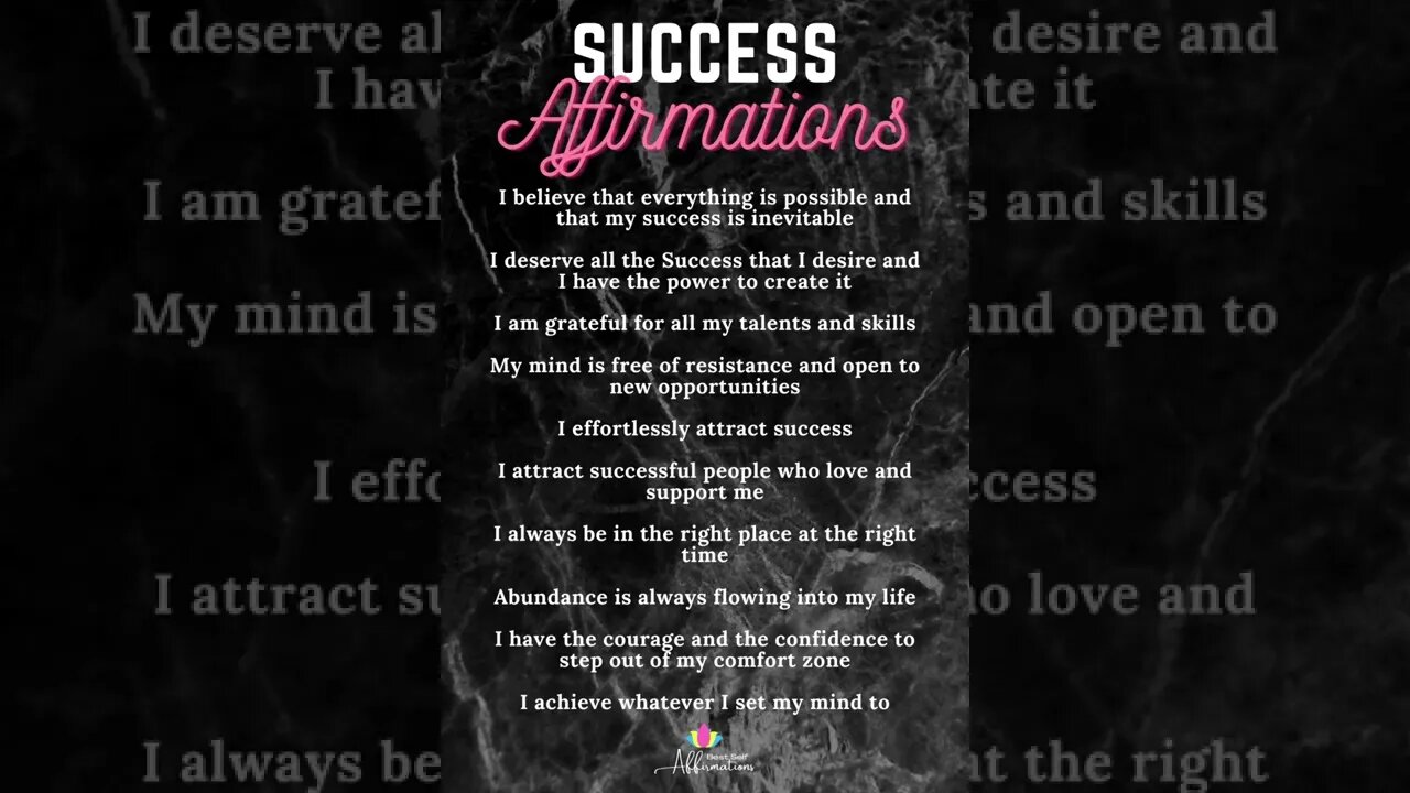 Success Affirmations | #affirmations #shorts #success | Your Vision's Factory