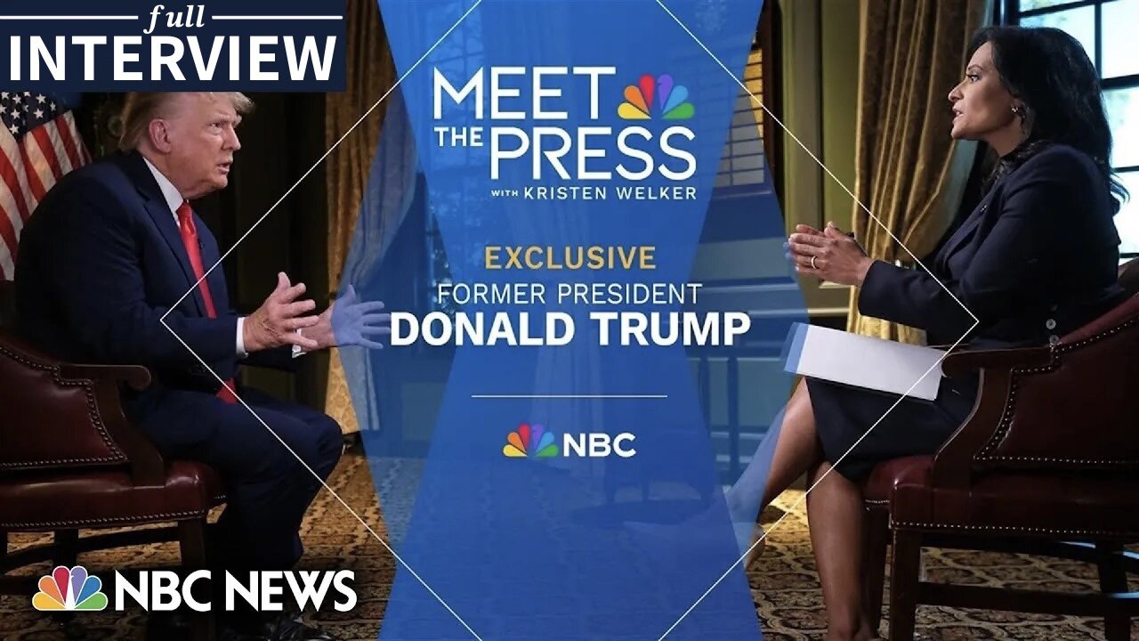 FULL: Donald Trump Interview on "Meet the Press" (9/17/23) | WE in 5D: ANOTHER Poor Choice by Trump to go on Non-Populous Media, with an NPC Railroading Interviewer Doing "What-Aboutism"; for NPC's by NPC's.