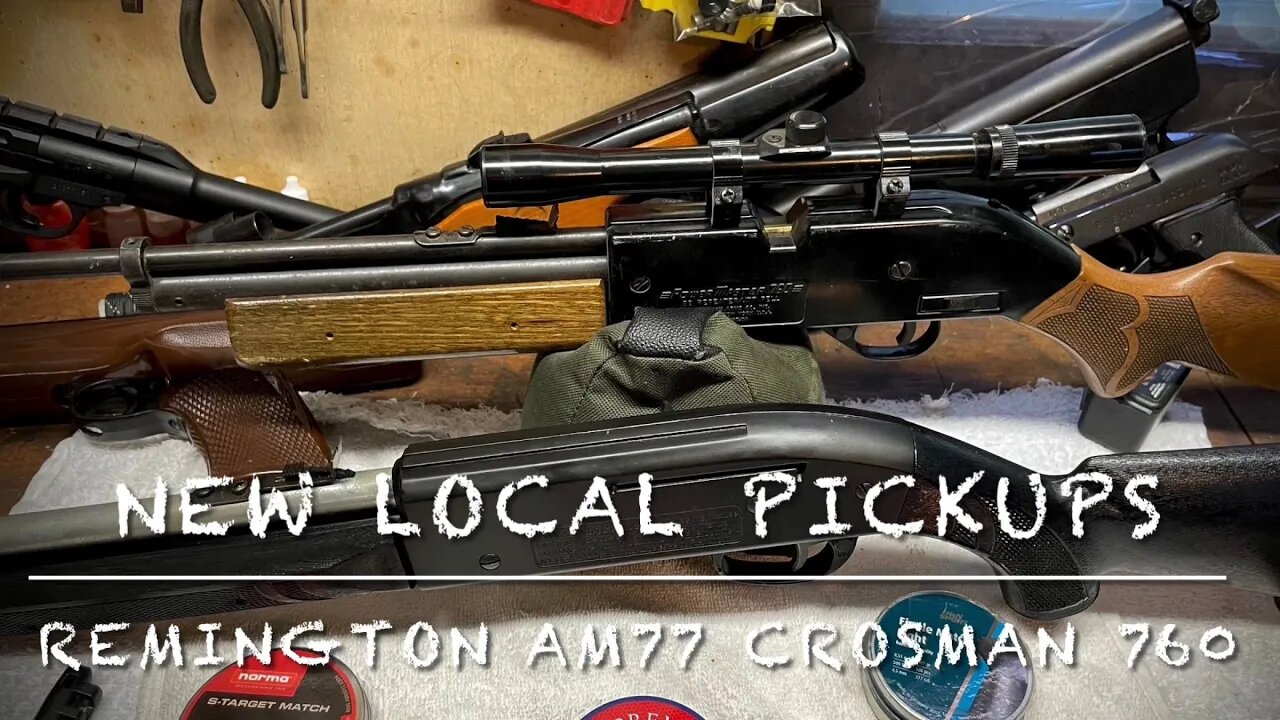 A couple local pickups Remington airmaster 77 and Crosman 760 brass bolt self cocker