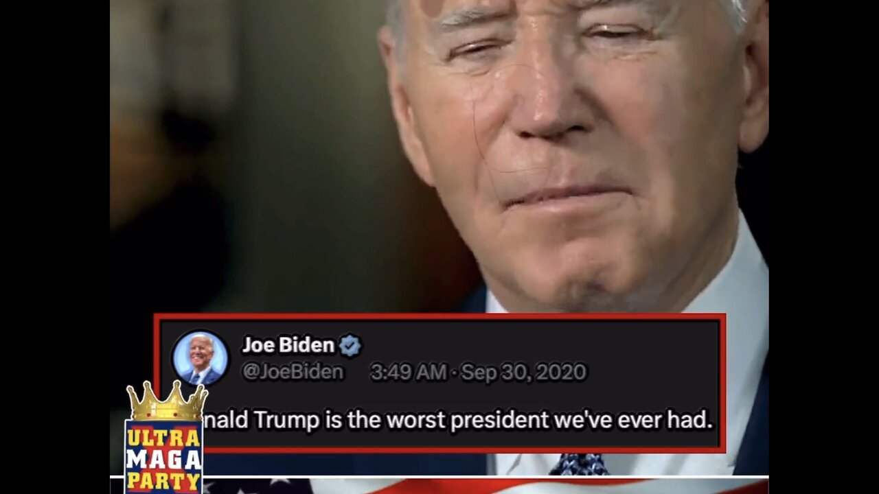 Biden - “Trump Worst President In History