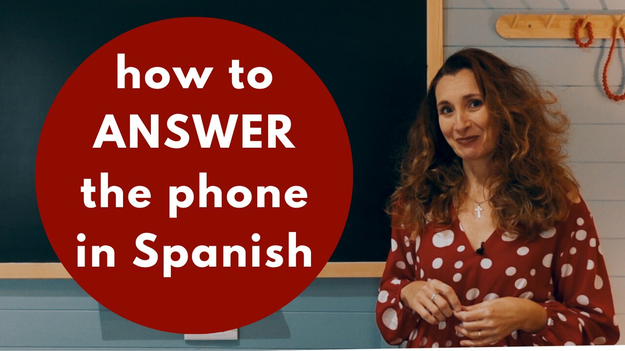 How to ANSWER phone calls in Spanish - Learn these phrases and STOP panicking!